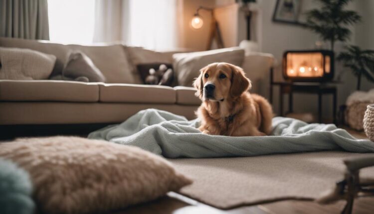 calmly soothe frightened pets