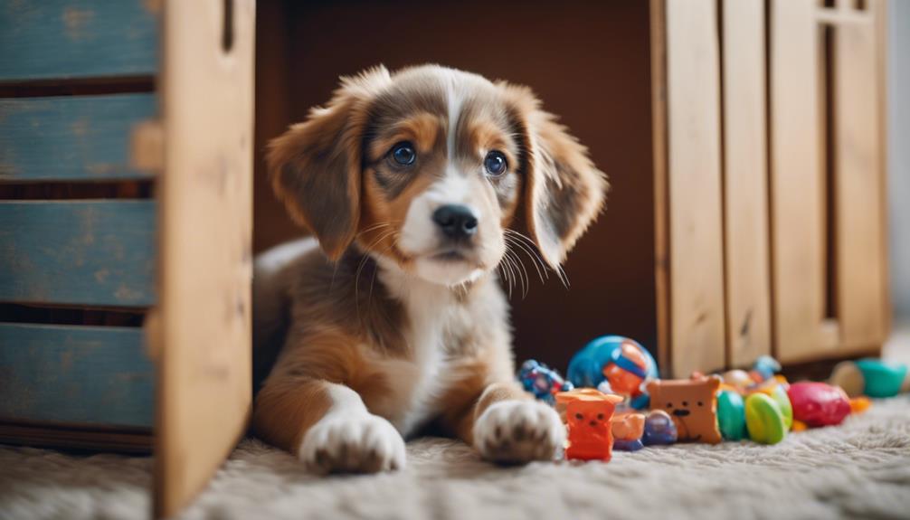 crate training pup issues