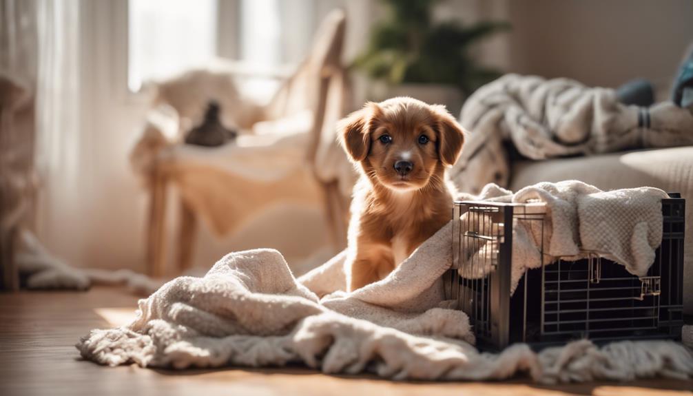 create safe puppy space