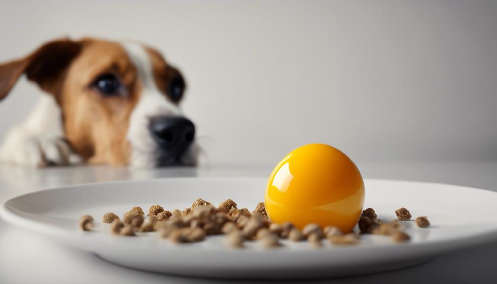 dogs and raw egg