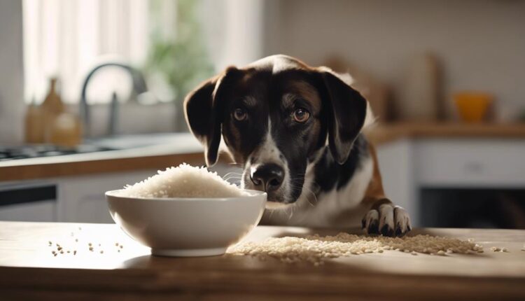 dogs and raw rice