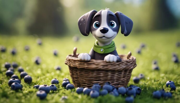 dogs can eat blueberries