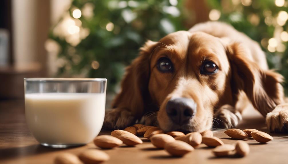 dogs drink almond milk