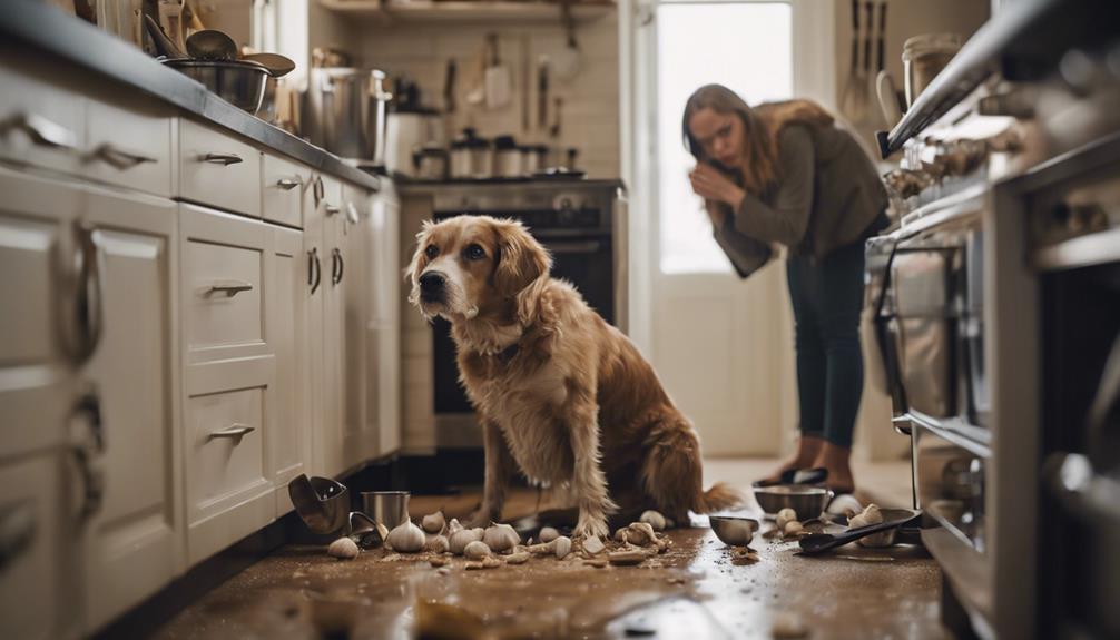 dogs eat garlic by accident