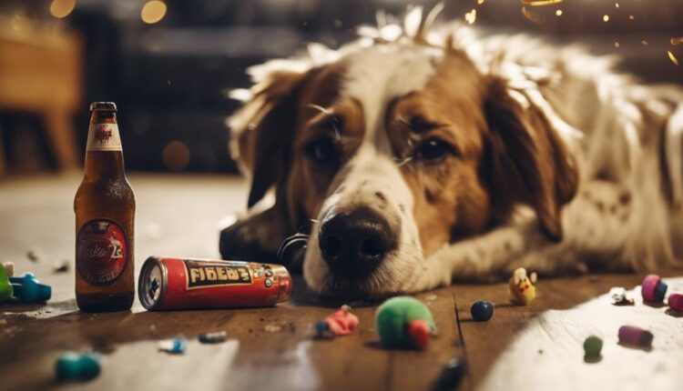dogs poisoned by alcohol