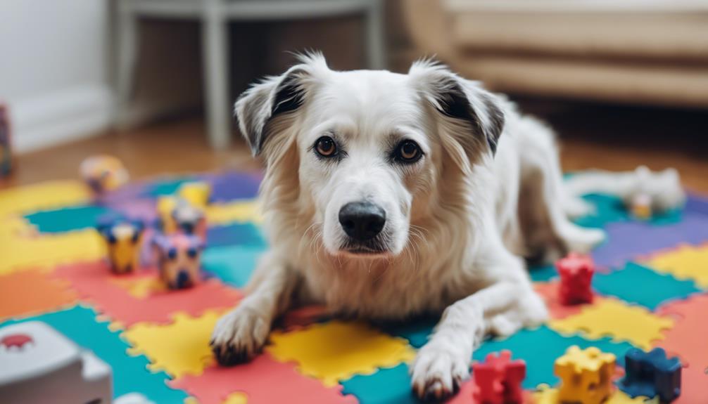 Senior Dogs Eating Grass For Mental Stimulation preview