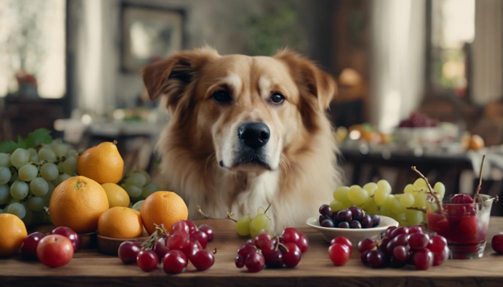 fruits toxic to canines
