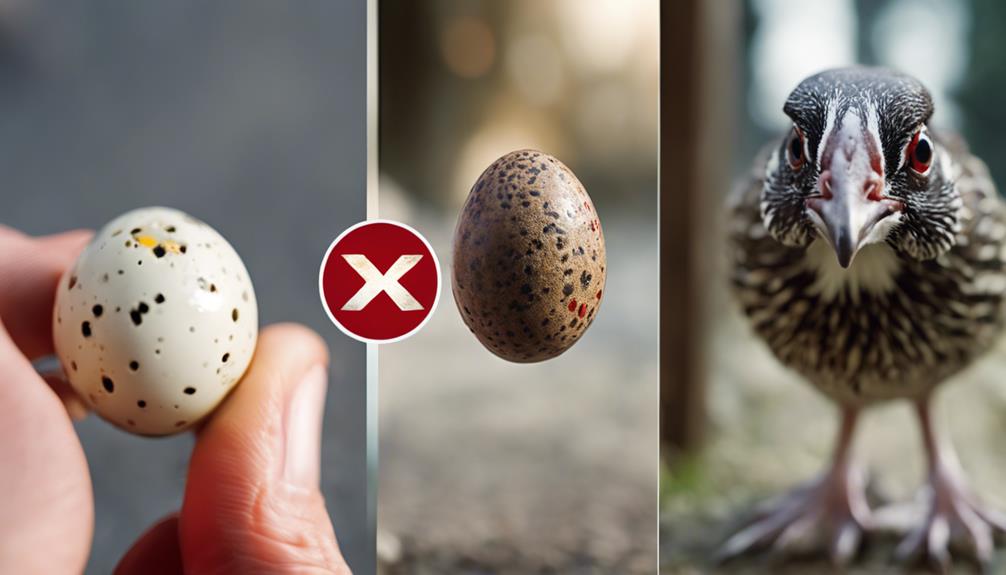 handle quail eggs carefully
