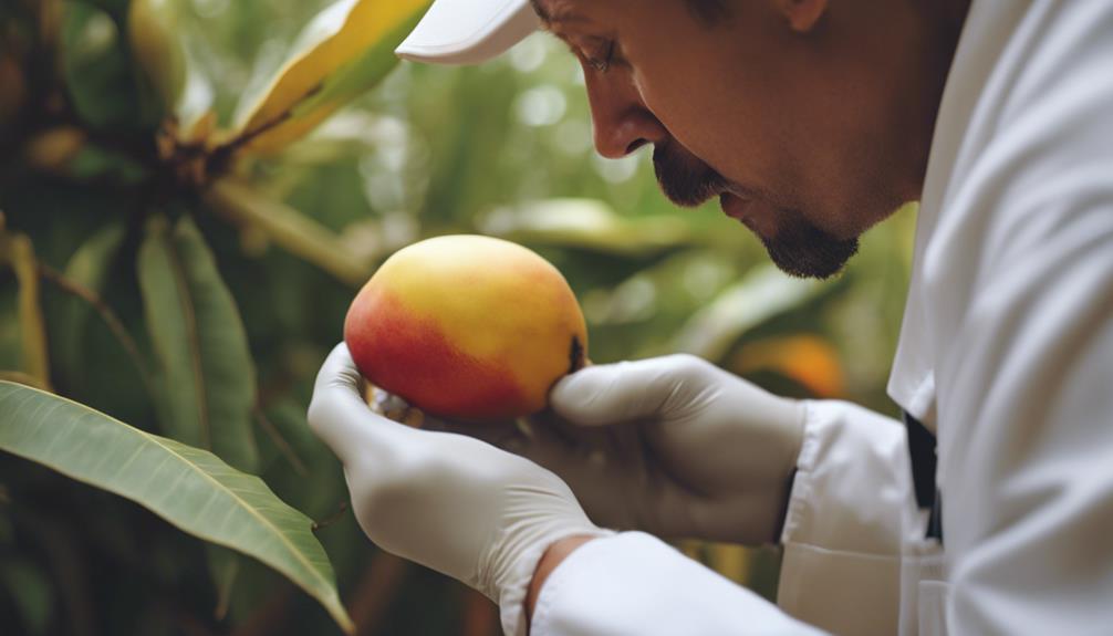 handling ripe mango safely