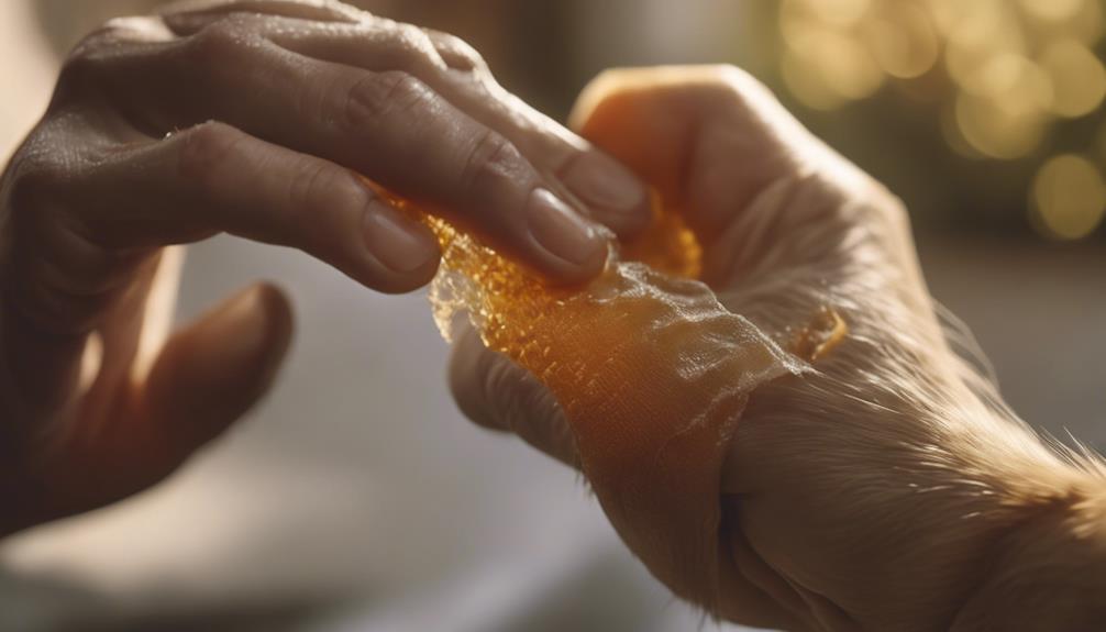 honey heals dog wounds