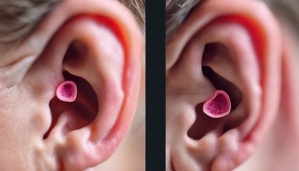 painful middle ear inflammation