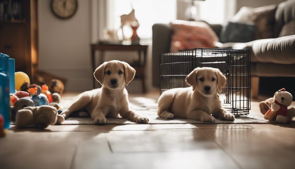 safe puppy crate habits