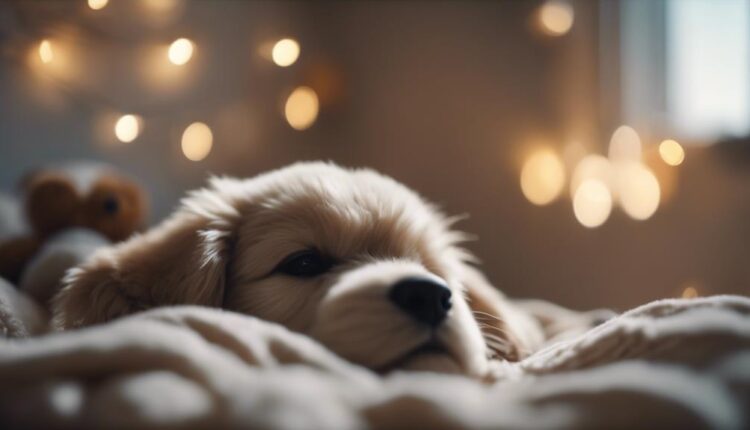 teach puppy to sleep