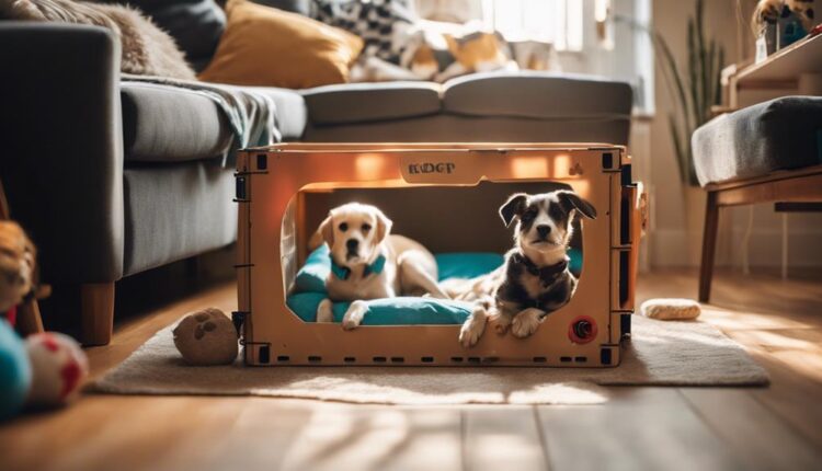 teaching calm in crates