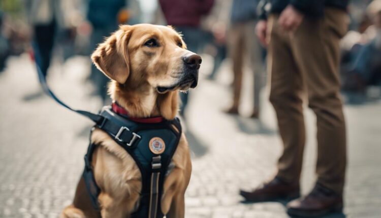 training service dogs safely